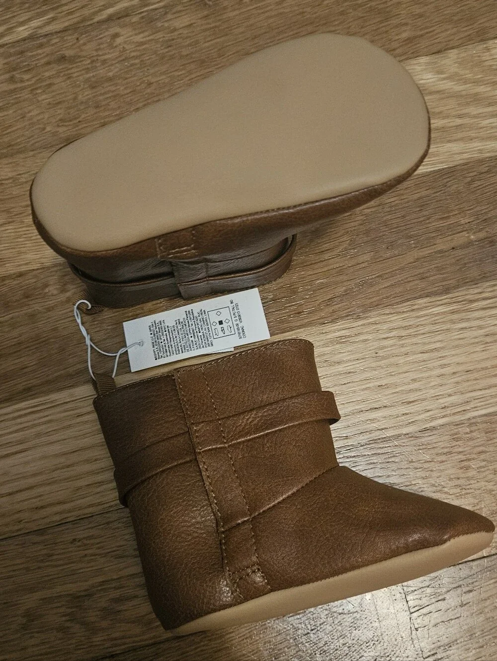 Old Navy Kids Brown Faux-Leather Ankle Boots